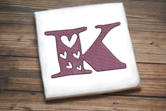 Alphabet Letter K Multi Heart Review for Holiday Collections