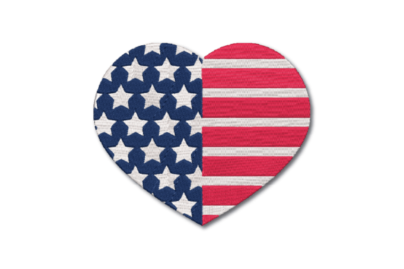 America Flag Heart: A Designer's Review for Craft Fairs