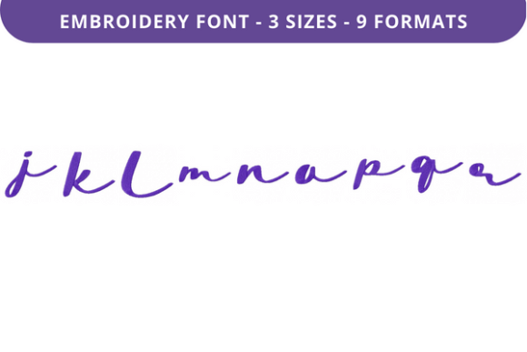 Beach Stroll Font Lowercase J to R Review