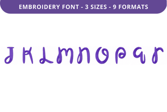 Cautiously Cuddly Font Uppercase J to R Review