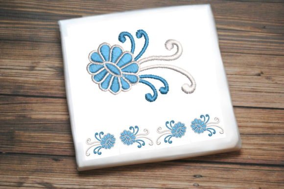 Elegant Blue White Flower Review for Etsy