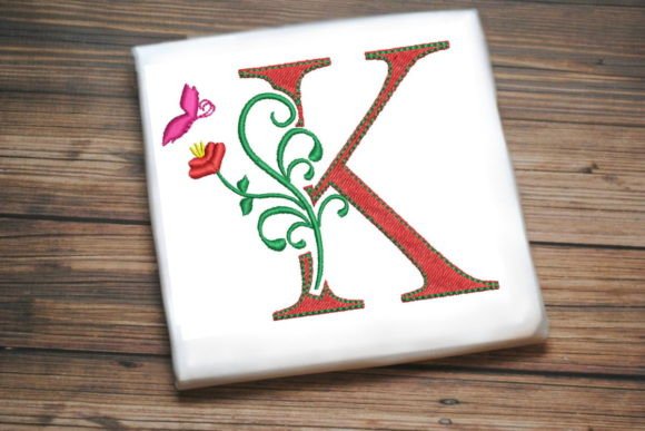 Floral Letter K with Butterfly Review