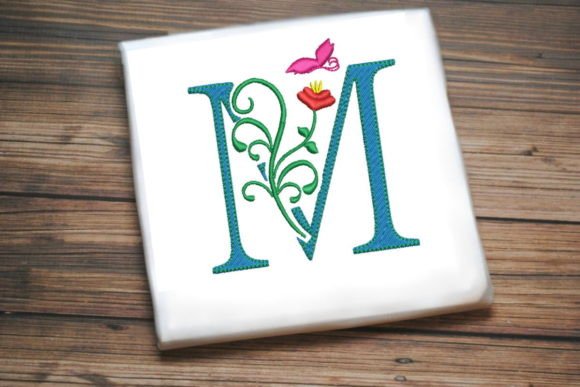 Floral Letter M with Butterfly Review