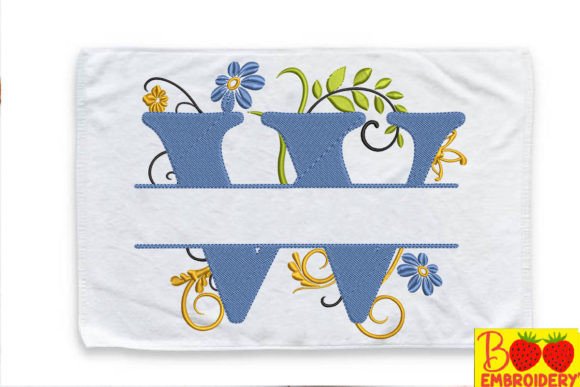Floral Letter W Embroidery Review