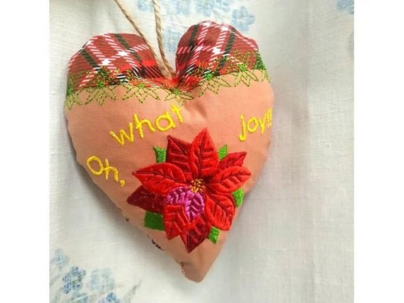 ITH Poinsettia Big Heart Set Review