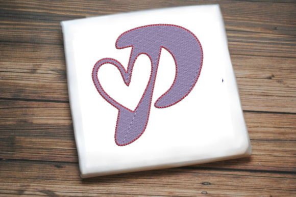Letter P with Beautiful Heart Review