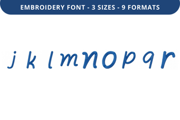 Quiet Dindle Font Lowercase J to R