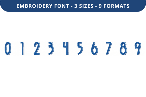 Review: Middle Right Font 0 to 9 for Embroidery