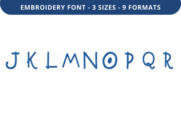 Troofles Font J to R Review for Seasonal Embroidery